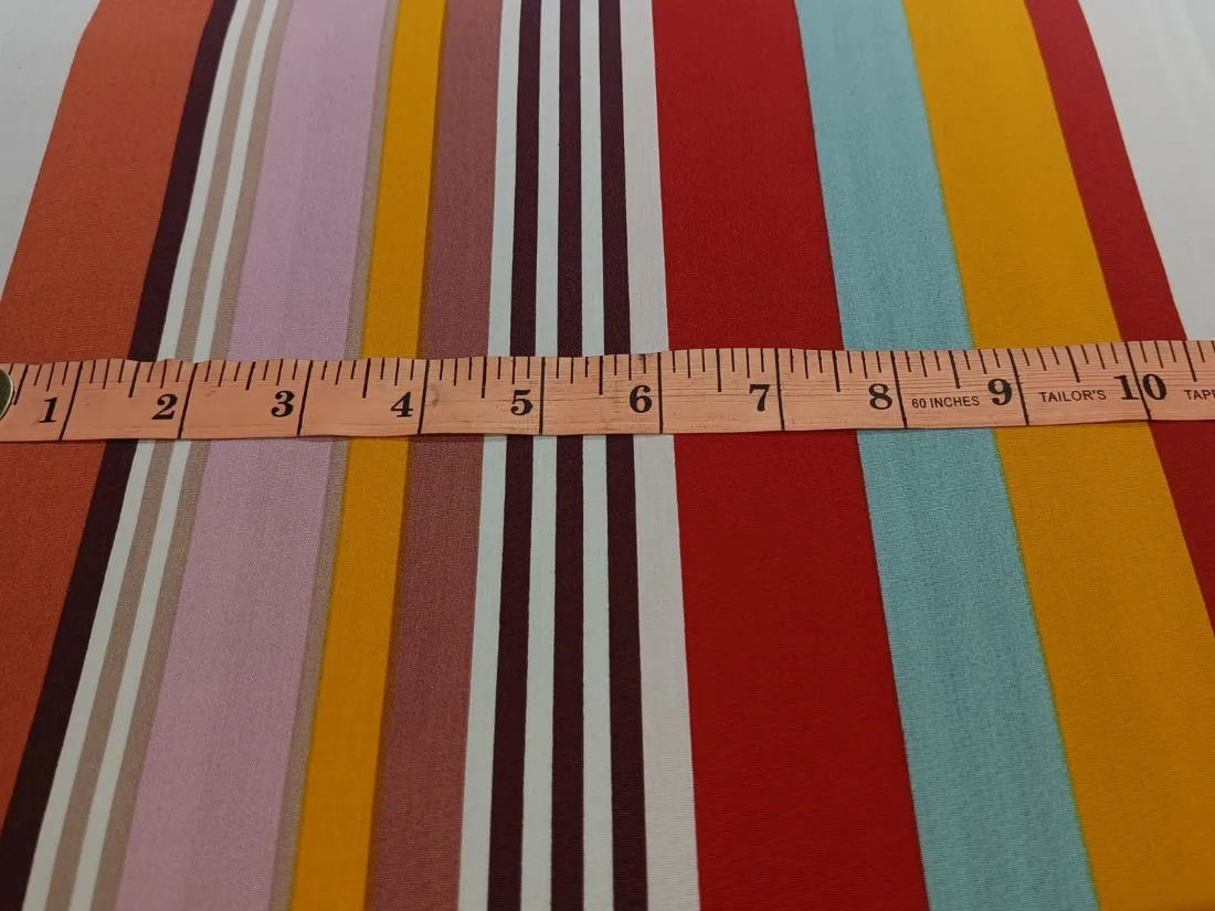 100% Cotton Poplin Lycra stripes 58" wide [12462/63/64]