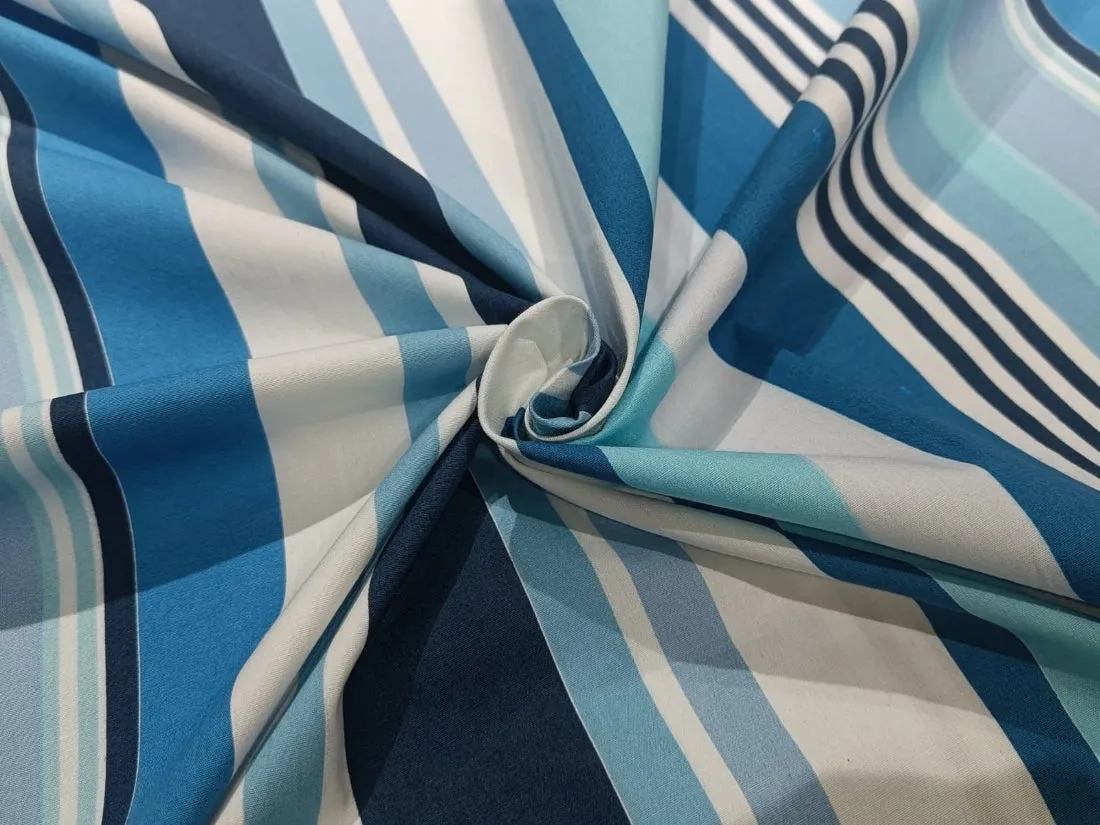 100% Cotton Poplin Lycra stripes 58" wide [12462/63/64]