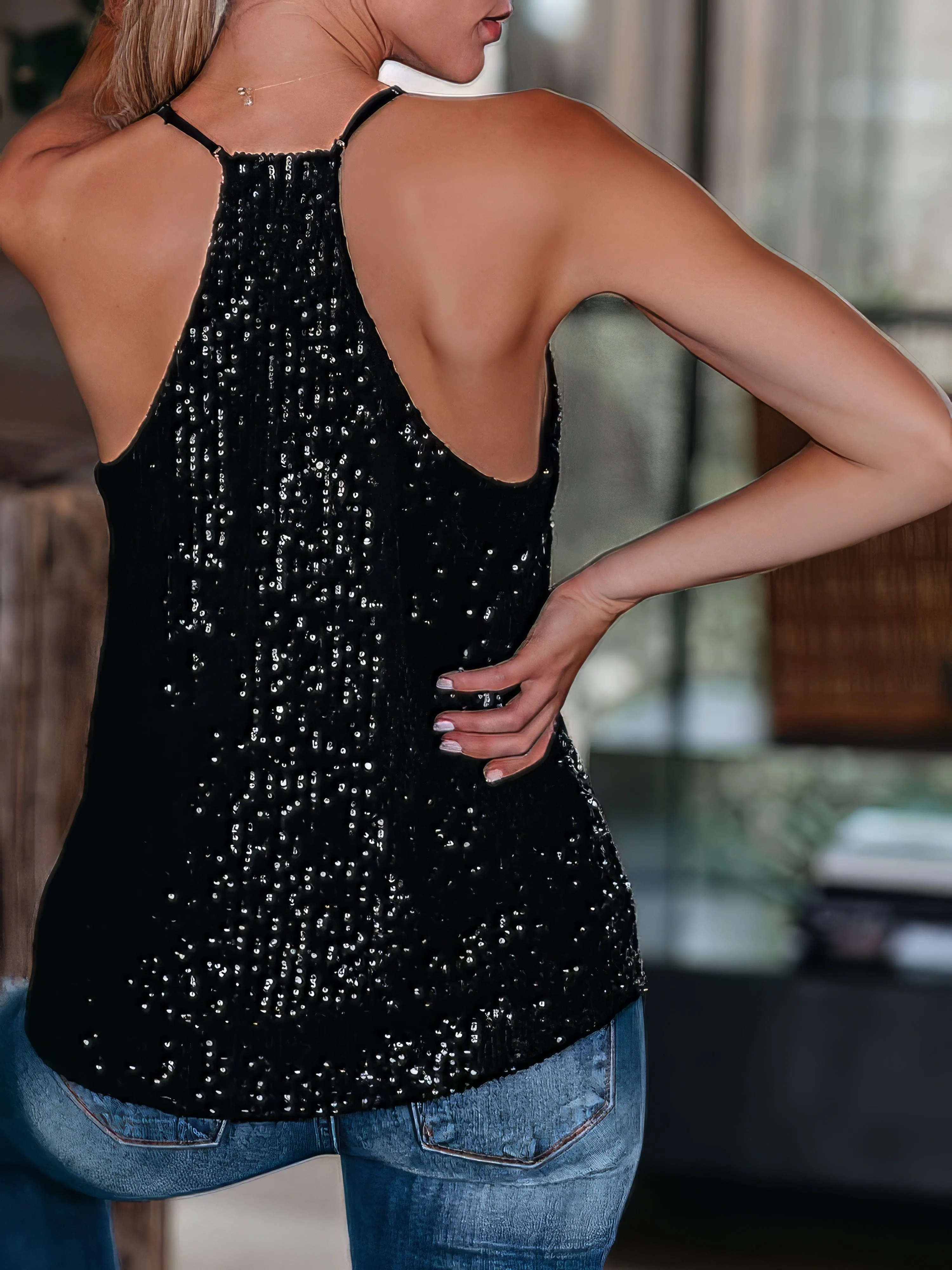 Alluring Sequin Top