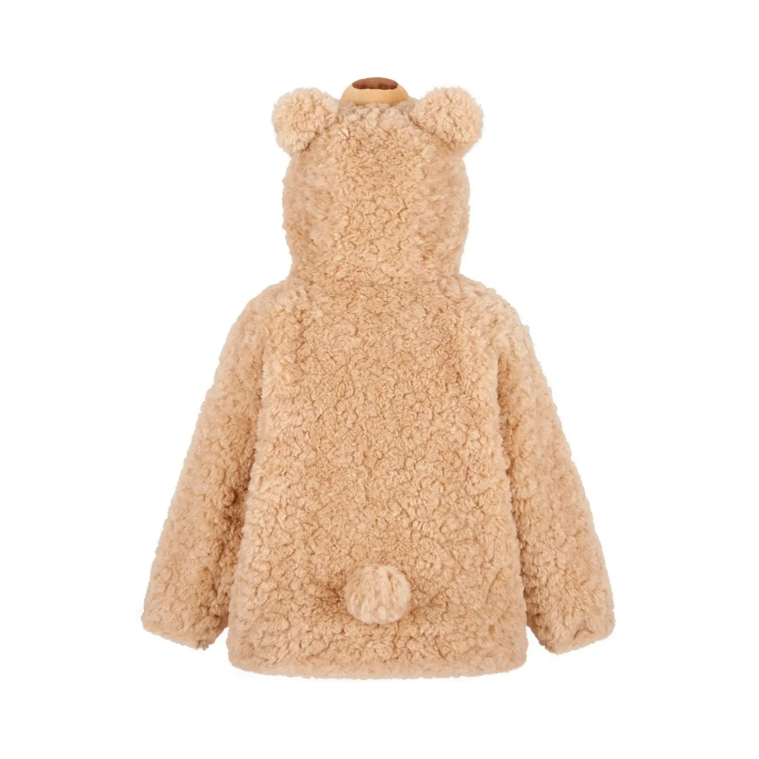 Baby Bear Zip Coat In Khaki