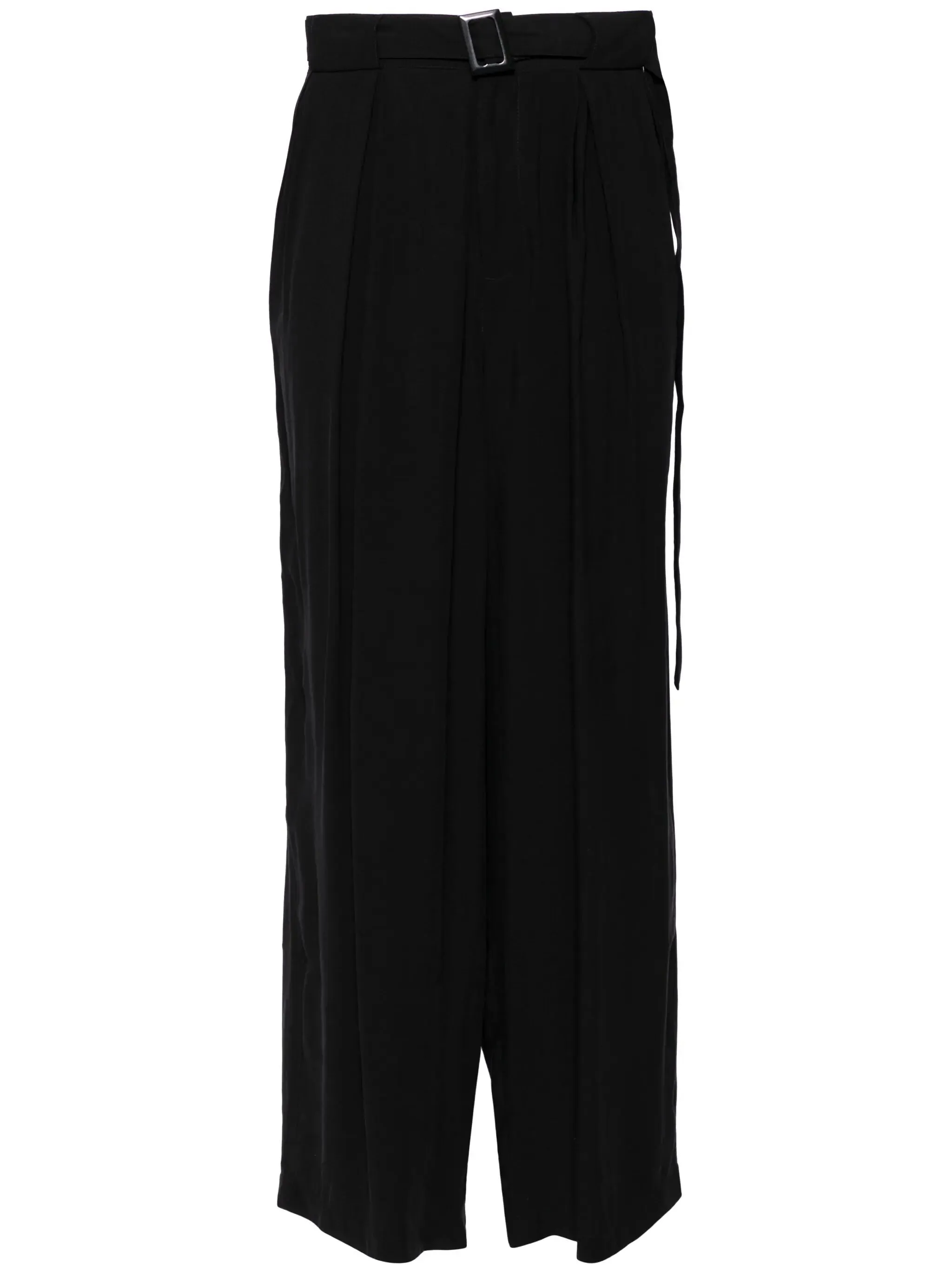 Belted Wide-Leg Trousers