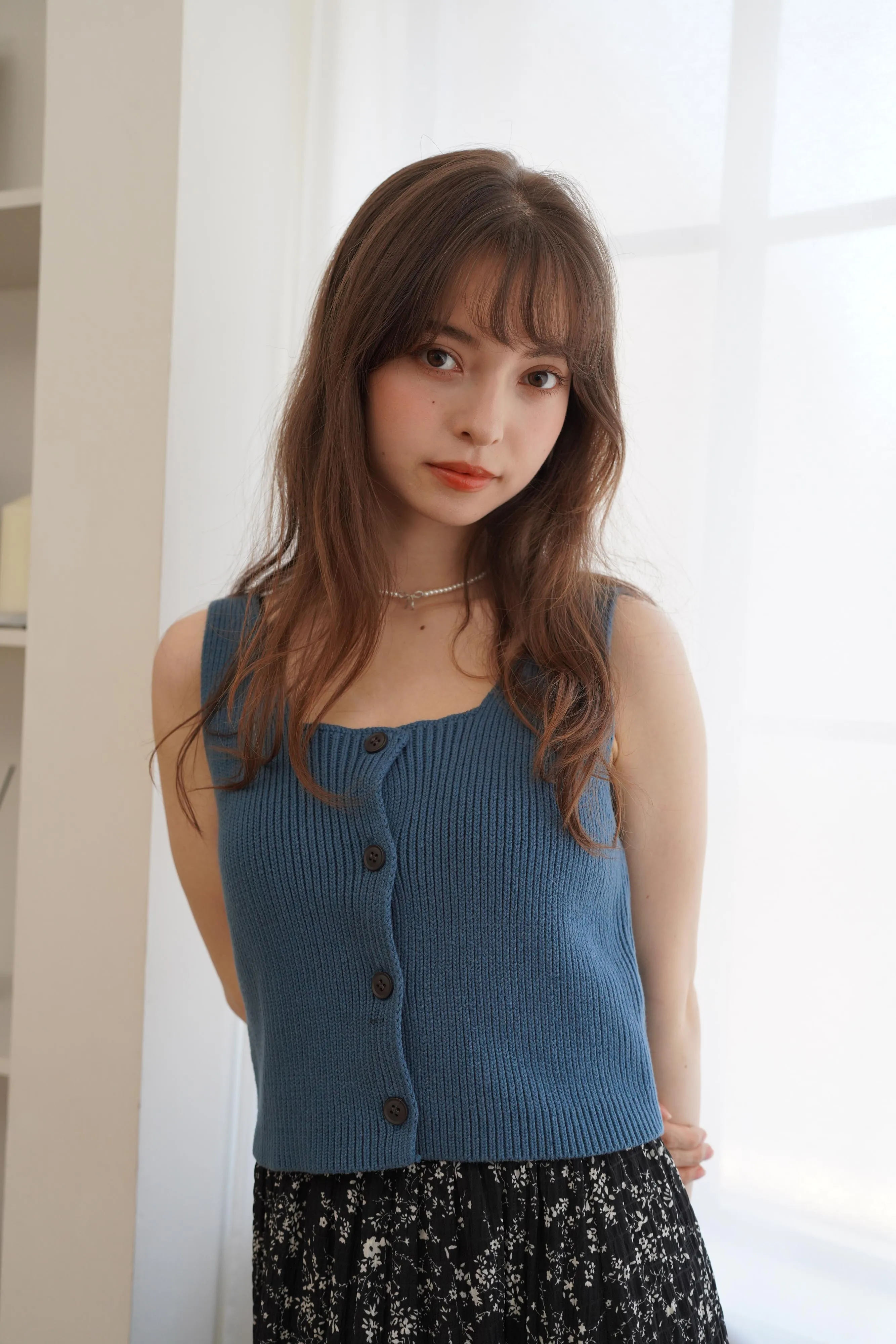 Button Knit Tops