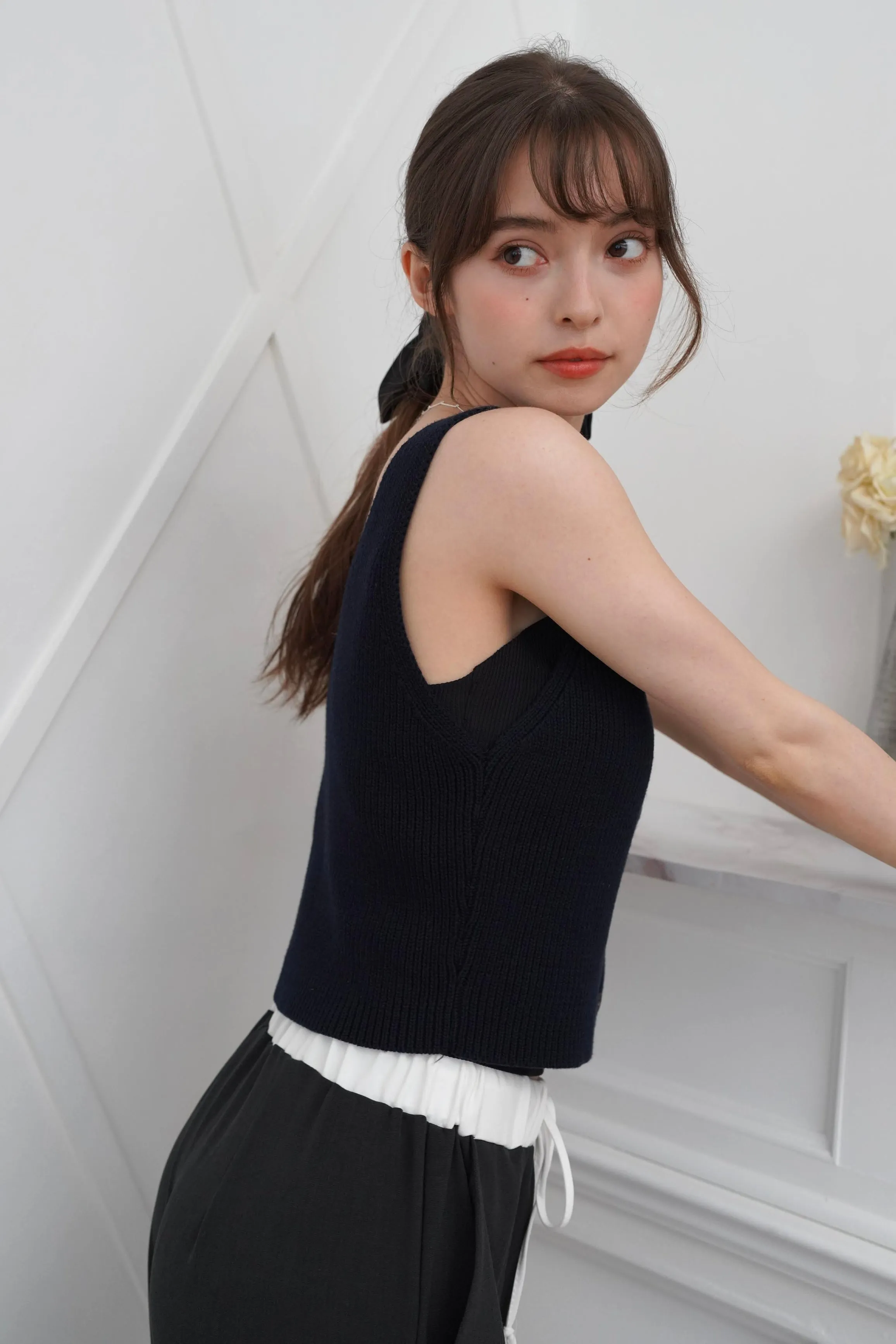 Button Knit Tops