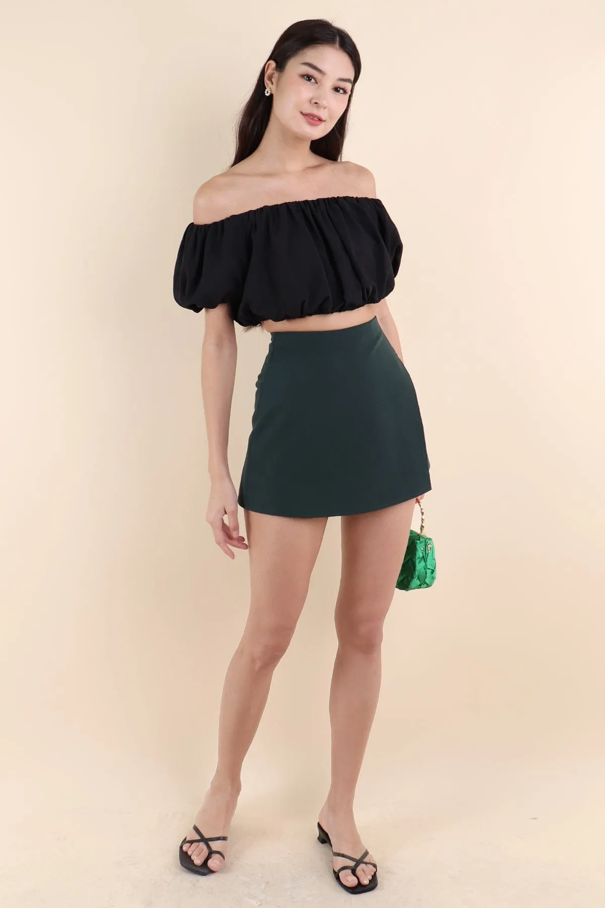 CAPPA SKORTS IN FOREST GREEN