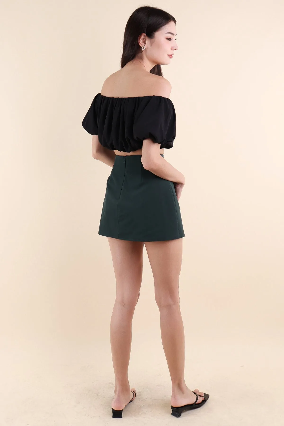 CAPPA SKORTS IN FOREST GREEN