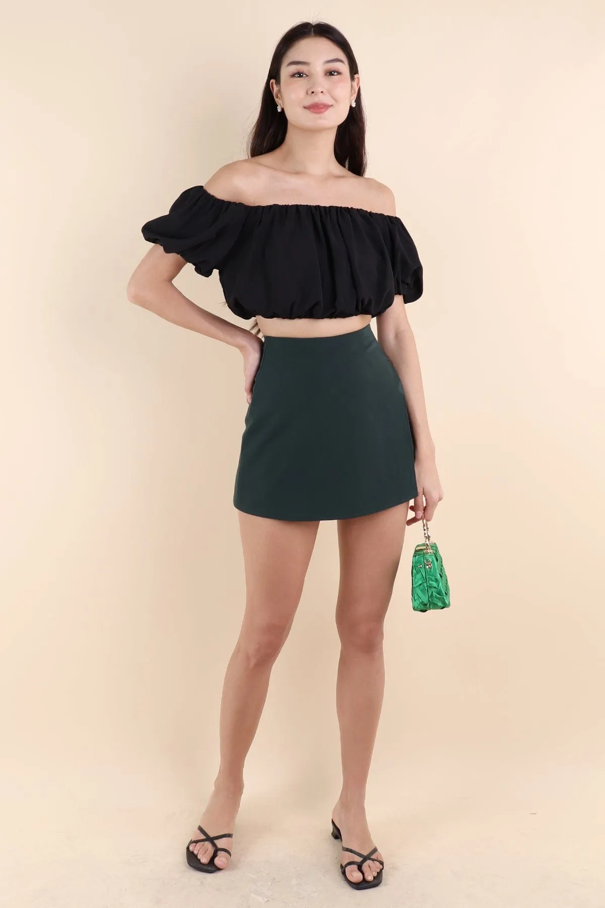 CAPPA SKORTS IN FOREST GREEN