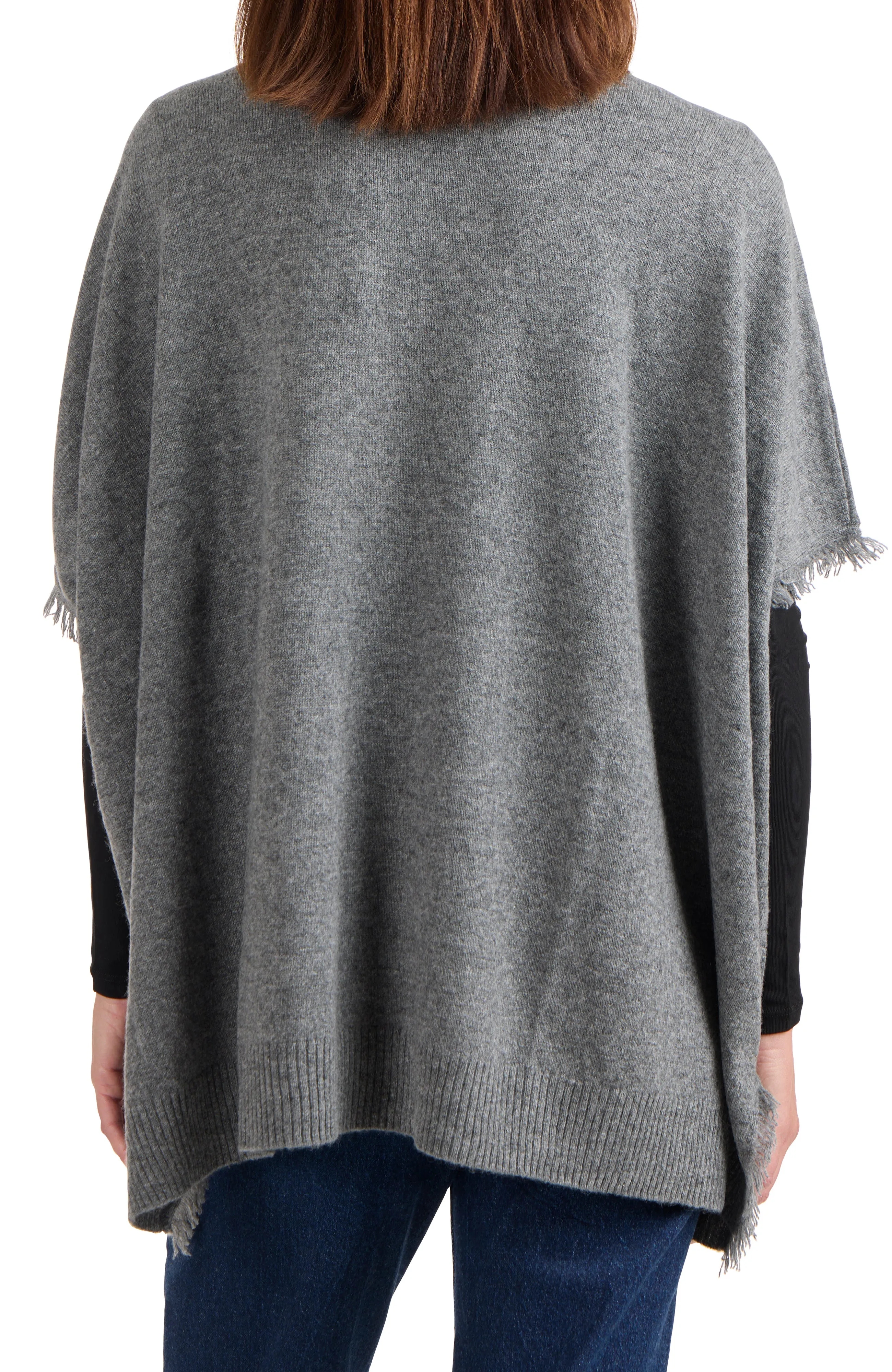 CASHMERE OPEN CARDIGAN WITH FRINGE