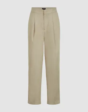 Cropped Carrot Fit Pants