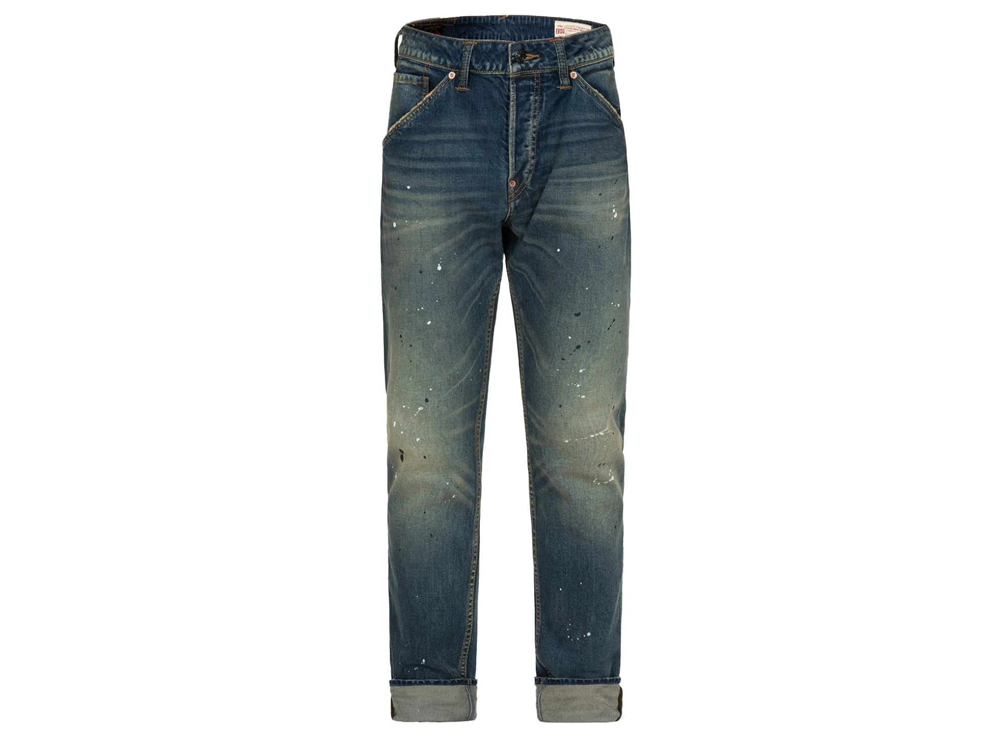 Evisu Graffiti Daicock Print Carrot Fit Jeans