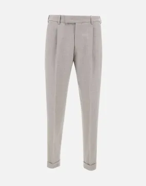 Fresh Wool Light Grey Trousers