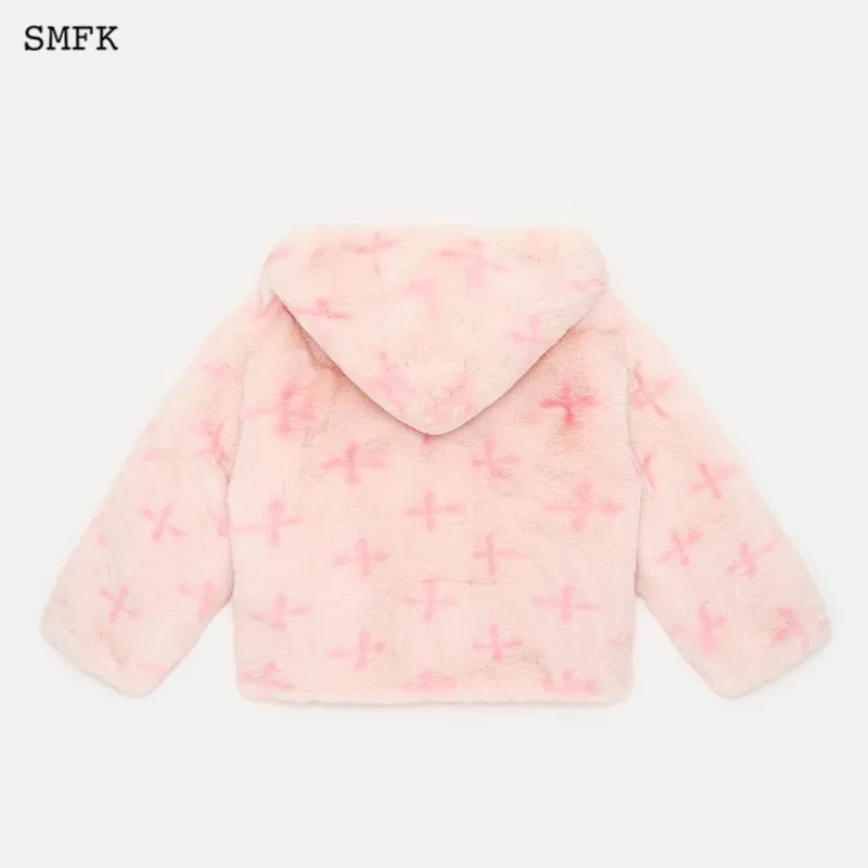 Garden Snowman Hoodie Pink