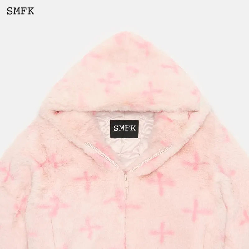 Garden Snowman Hoodie Pink