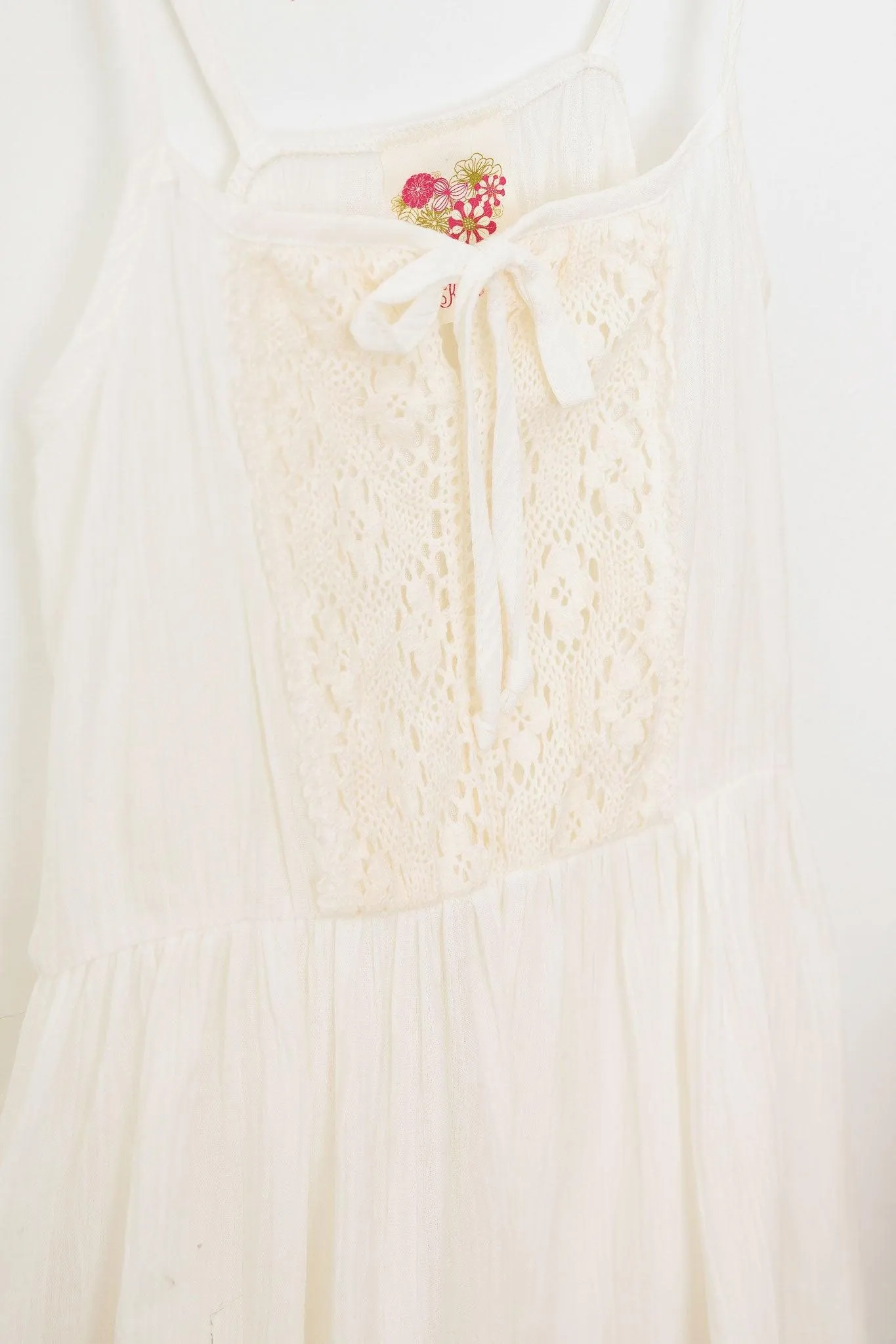 Girls Western Sleeveless Front Lace And Tie Tops