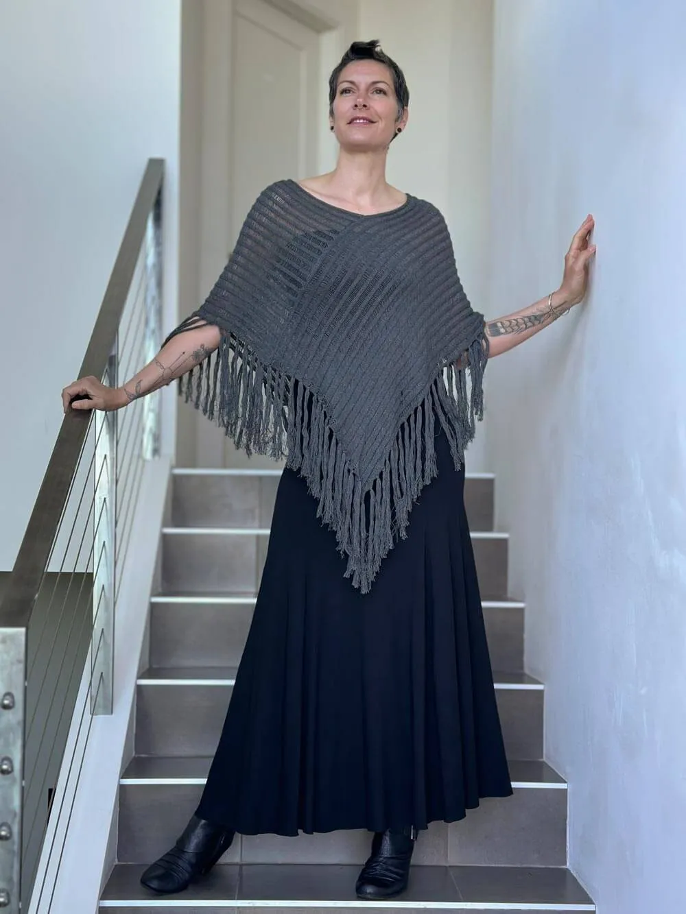 Hand Knit Poncho