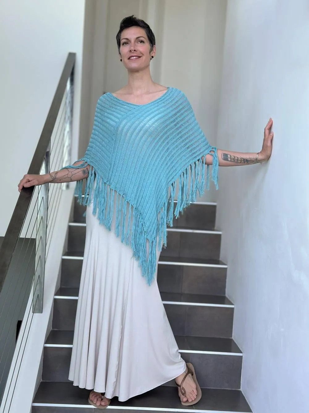 Hand Knit Poncho