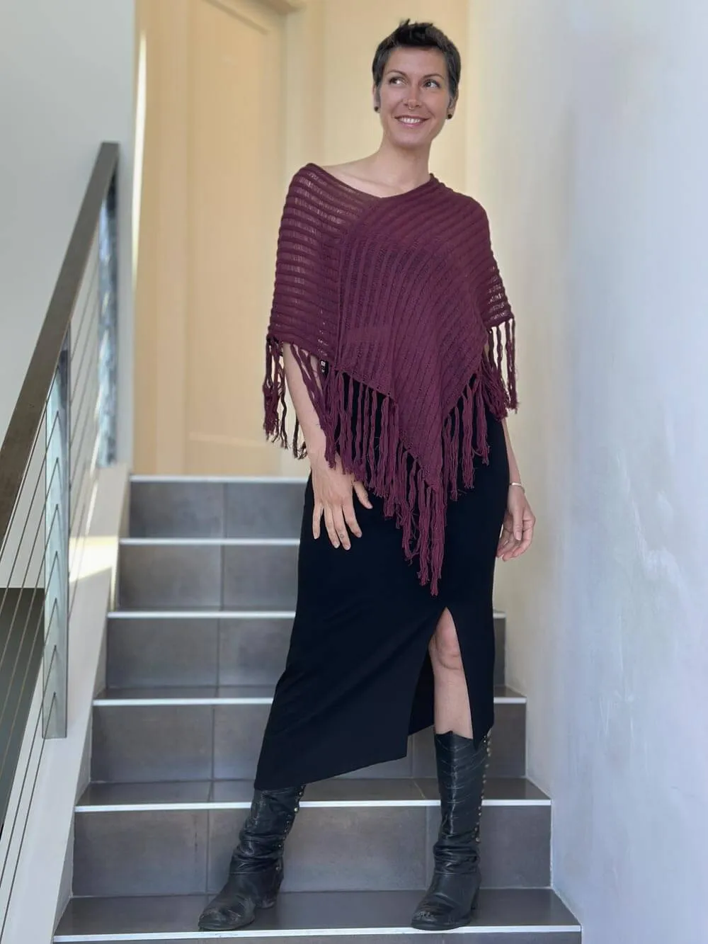 Hand Knit Poncho