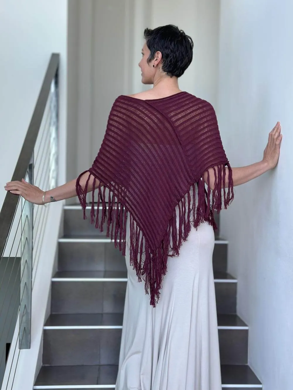 Hand Knit Poncho