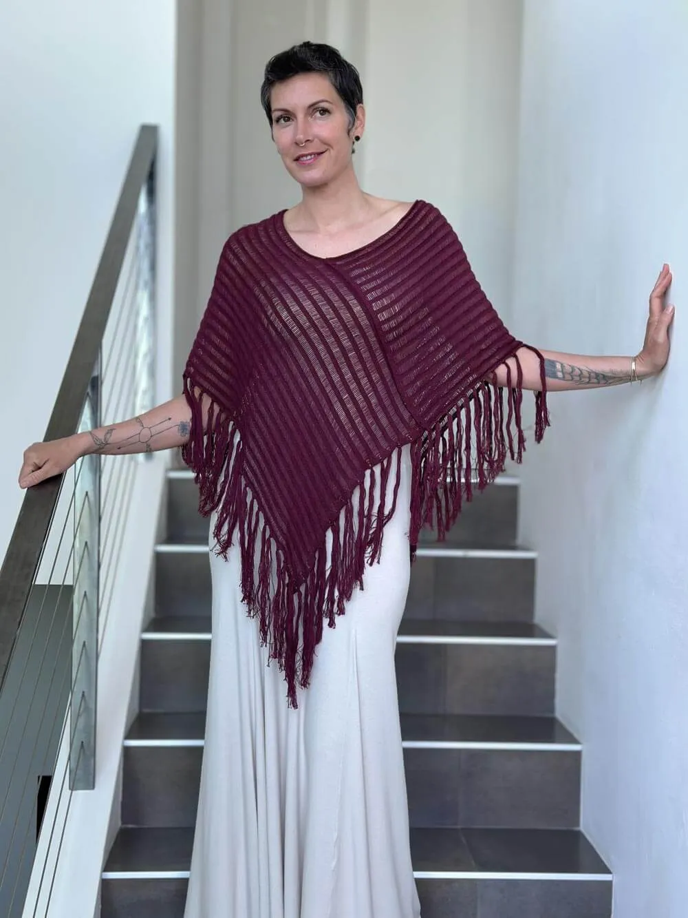 Hand Knit Poncho