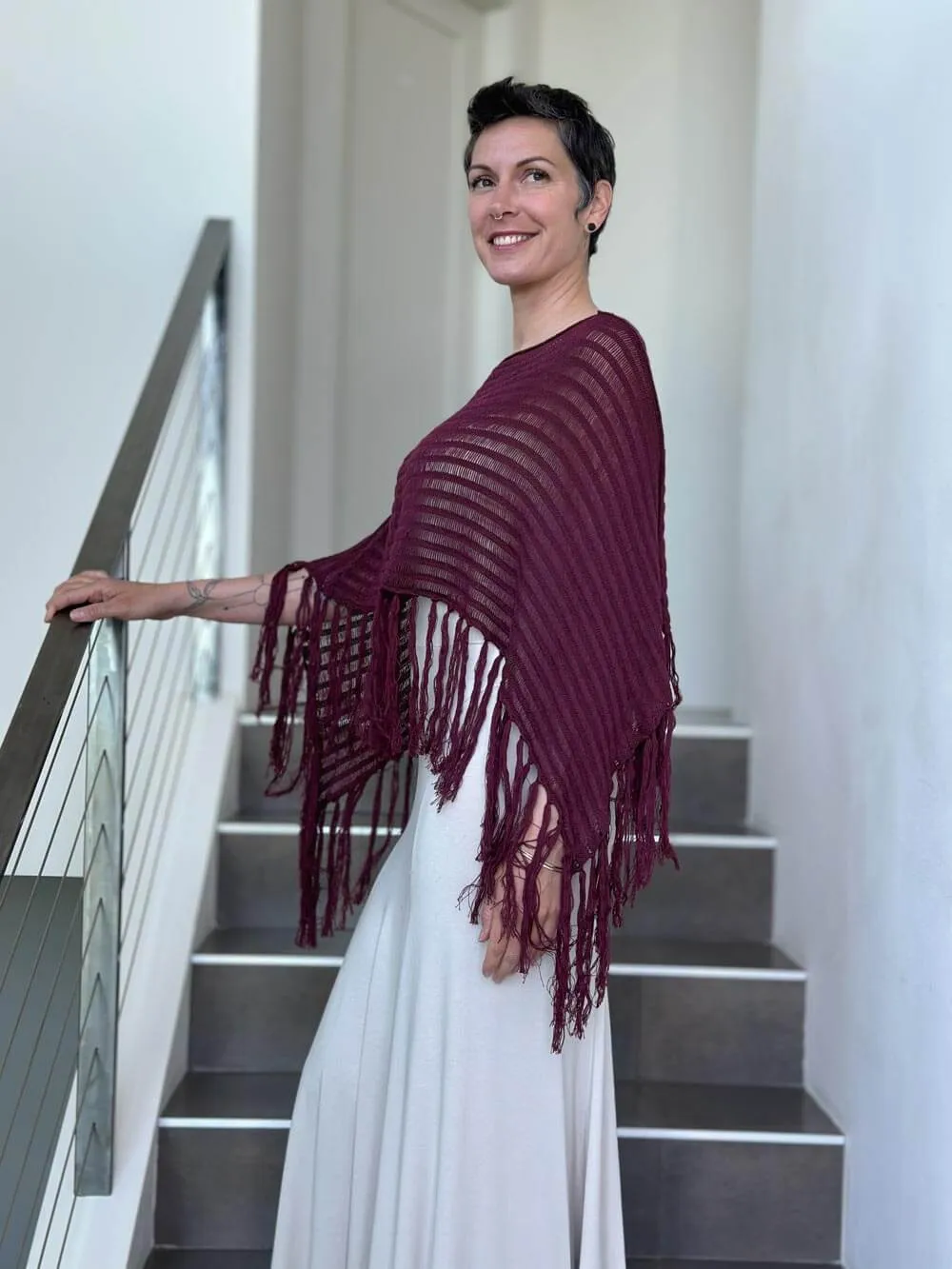 Hand Knit Poncho