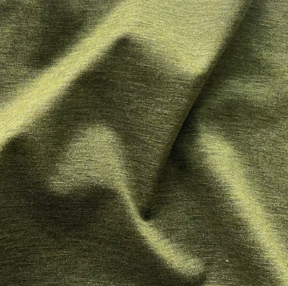 Heathered Citrus Olive Green Rayon Viscose Blend Ponte Double-Knit (Made in Italy)