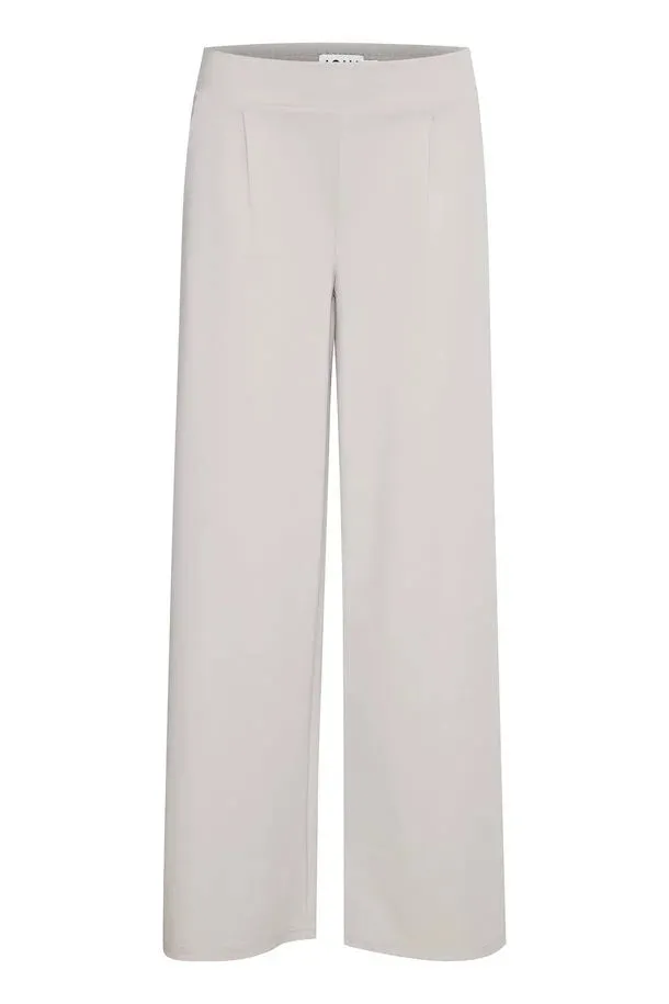 KATHY WIDE LEG TROUSERS (SILVER GREY)