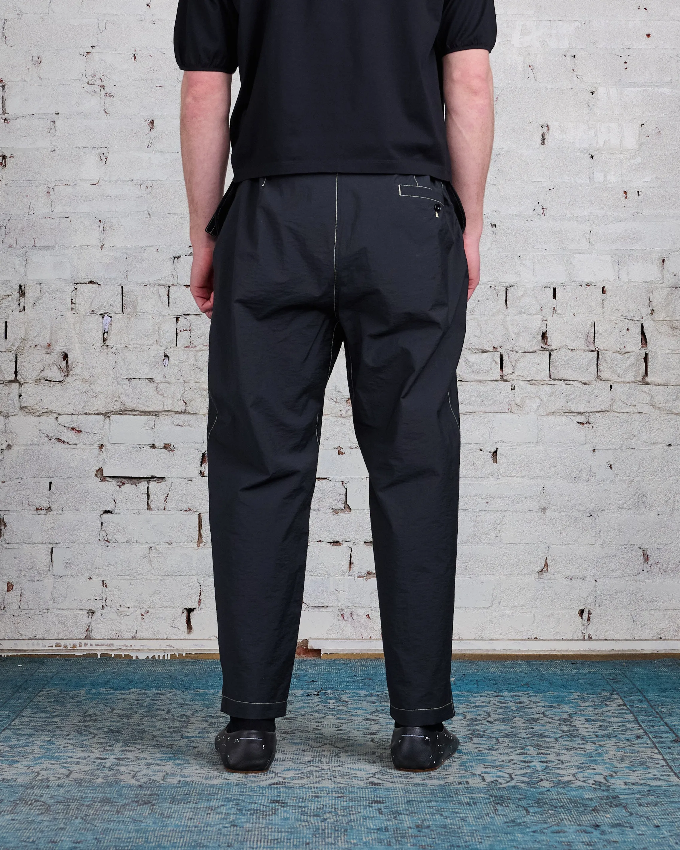 Lemaire Belted Carrot Pant Black