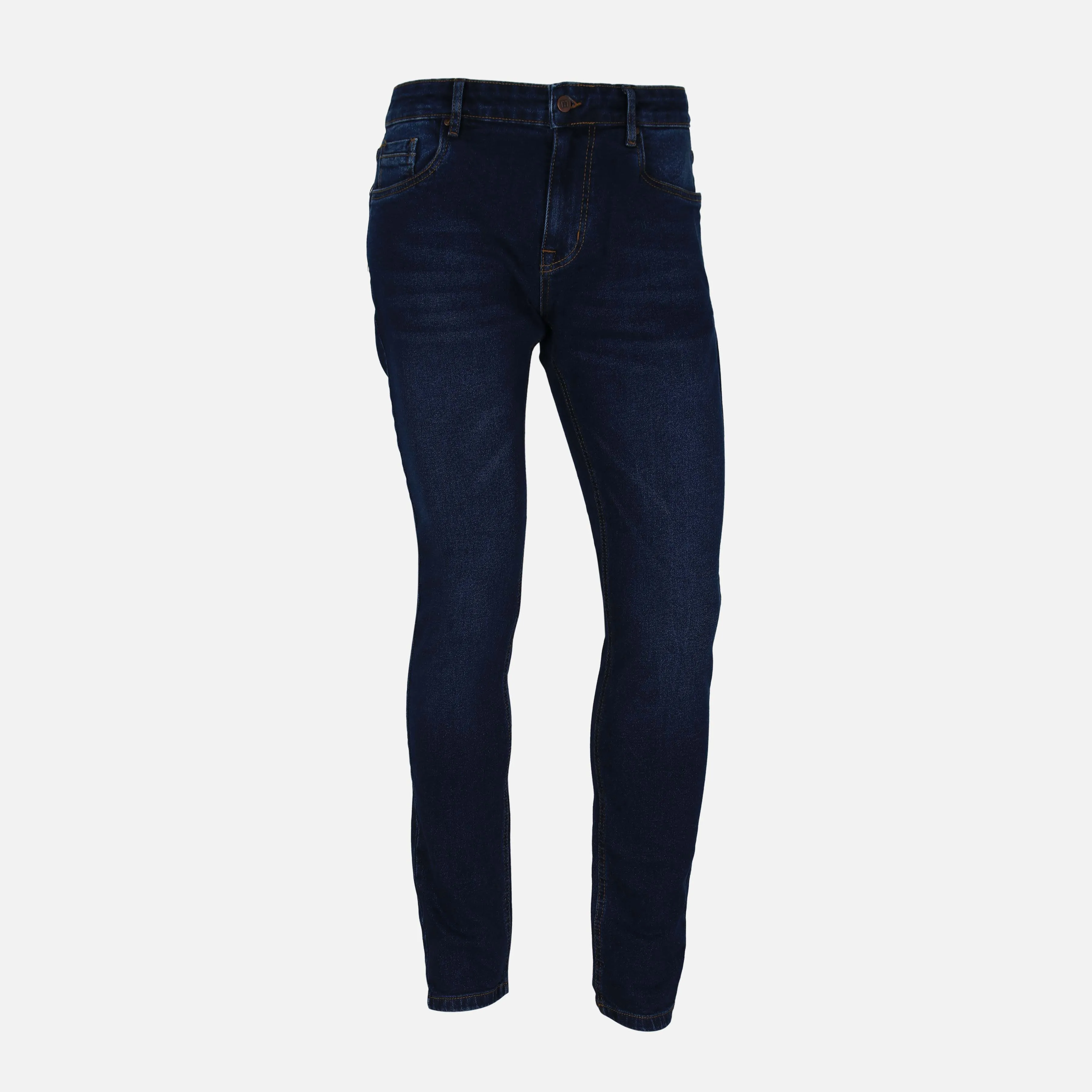 MEN CARROT FIT DENIM TROUSERS