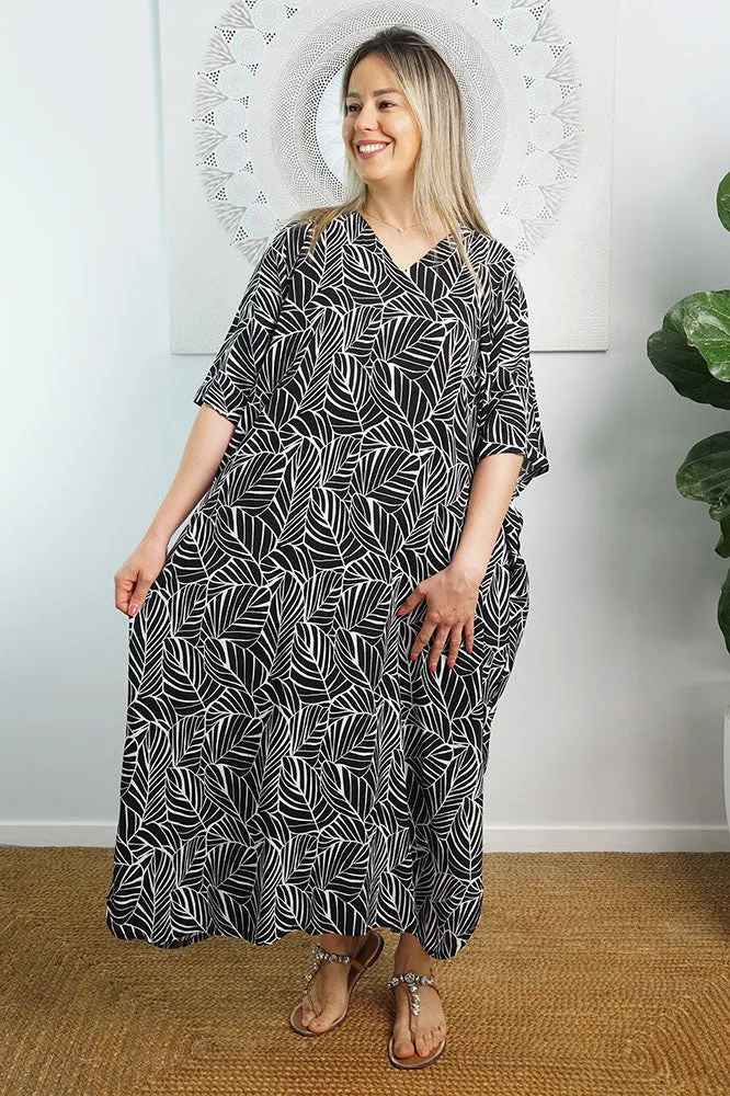 Premium Long Kaftan "Jungle"