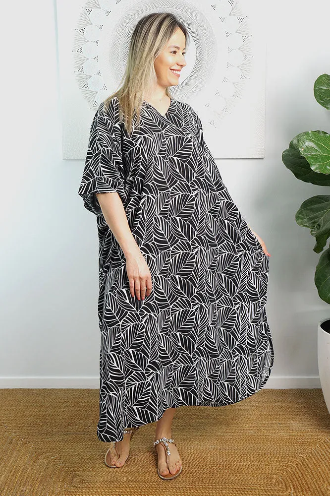 Premium Long Kaftan "Jungle"