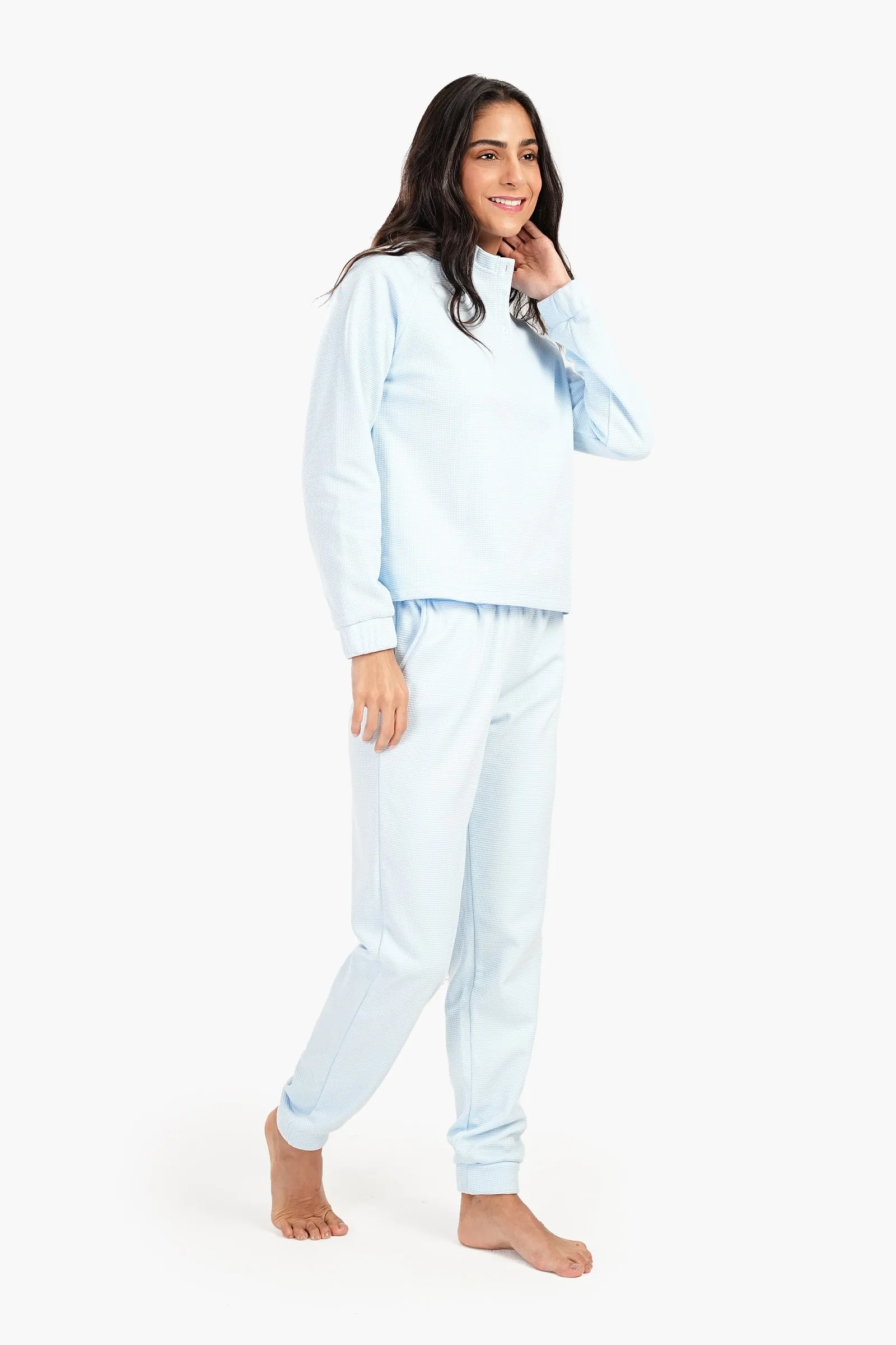 Pyjama Set with Button Closure