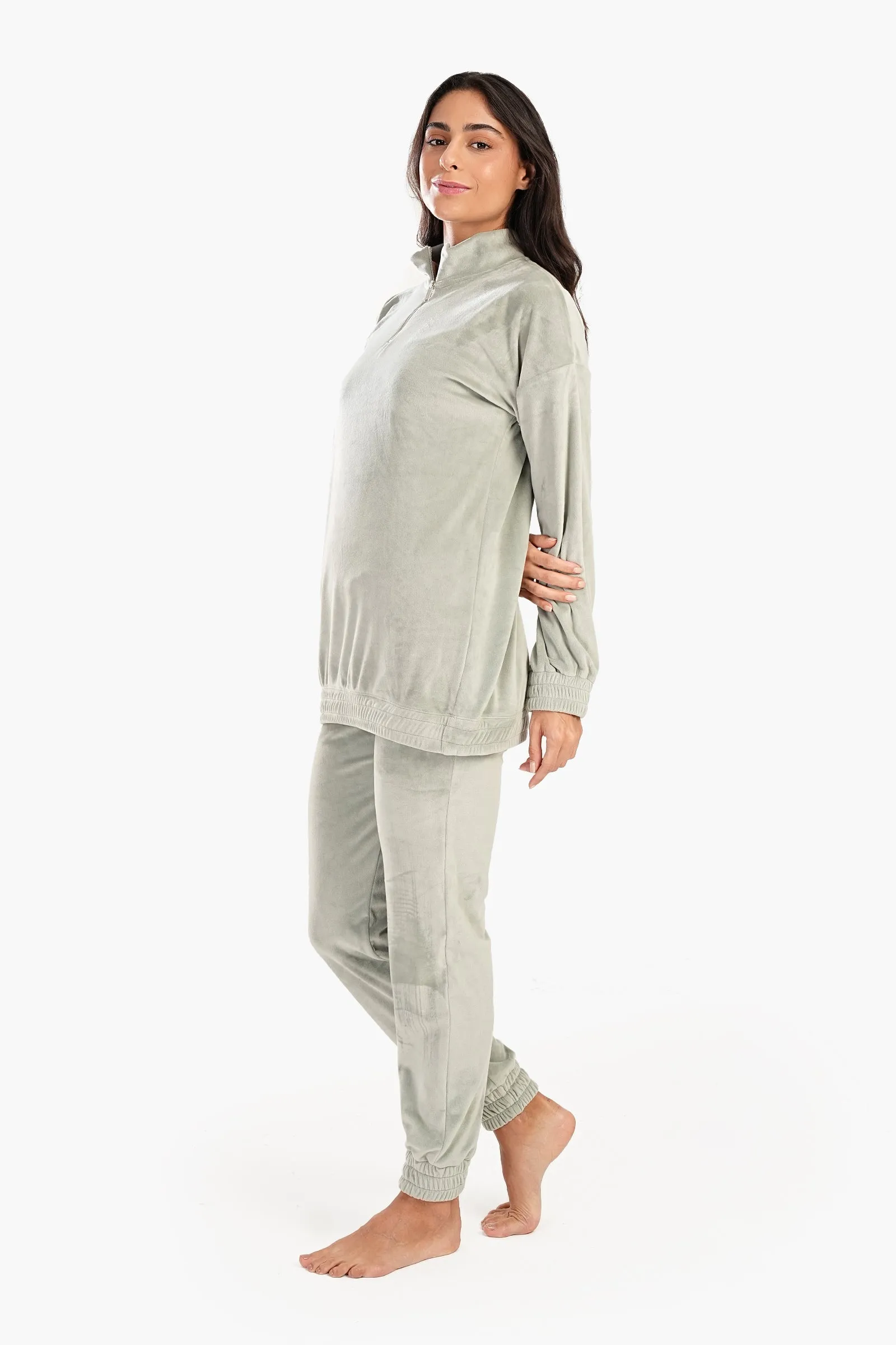 Pyjama Set with Elastic Cuffs