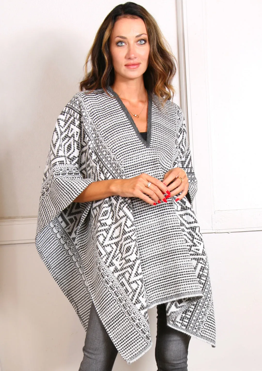 Scandi Weave - Boho Poncho