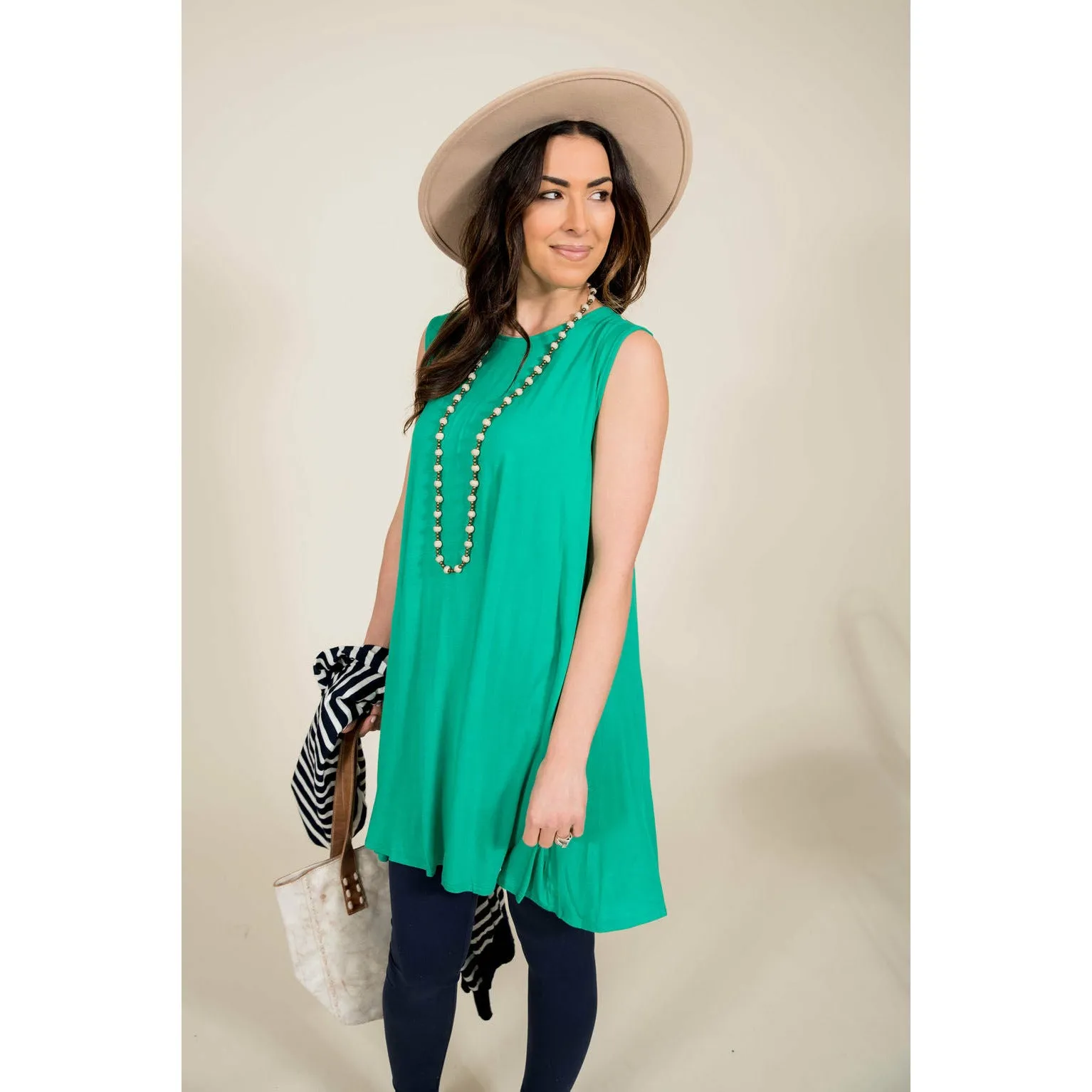 Sleeveless Swing Tunic