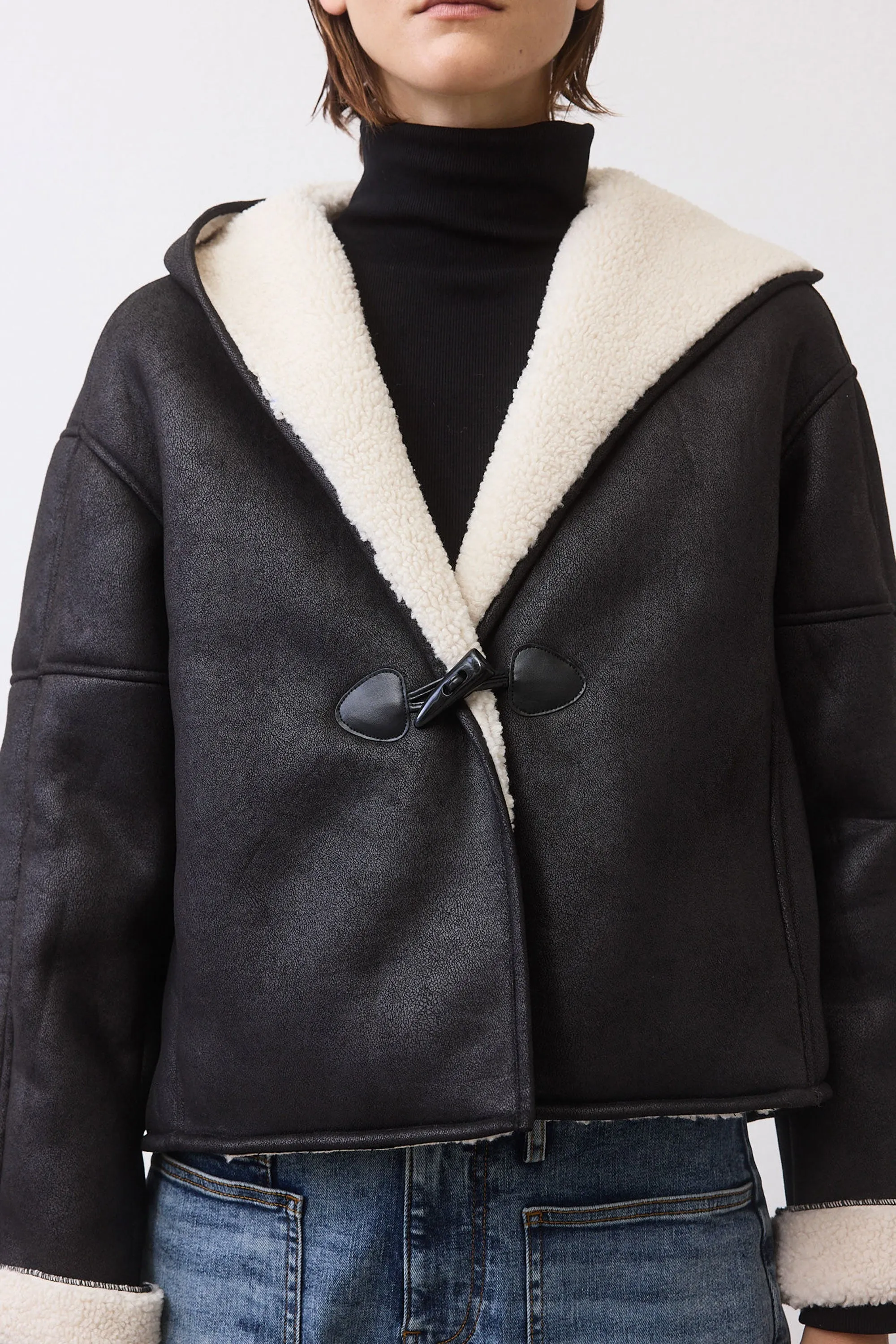 The Hooded Shearling Jacket