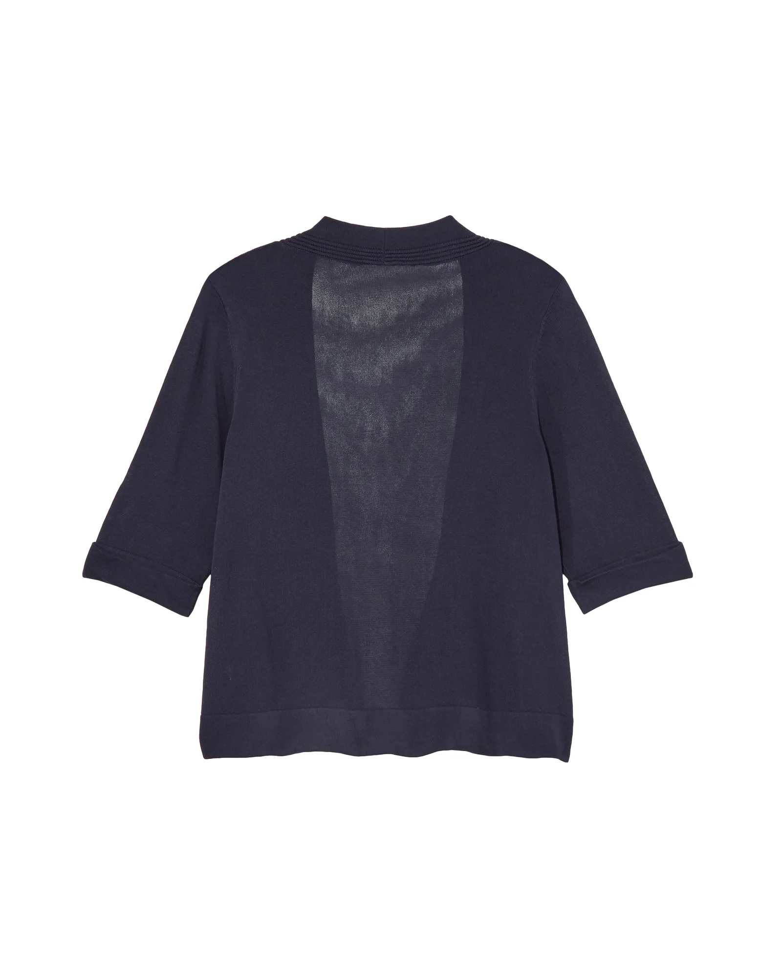 Trinity Short Sleeve Knit Shrug | Navy