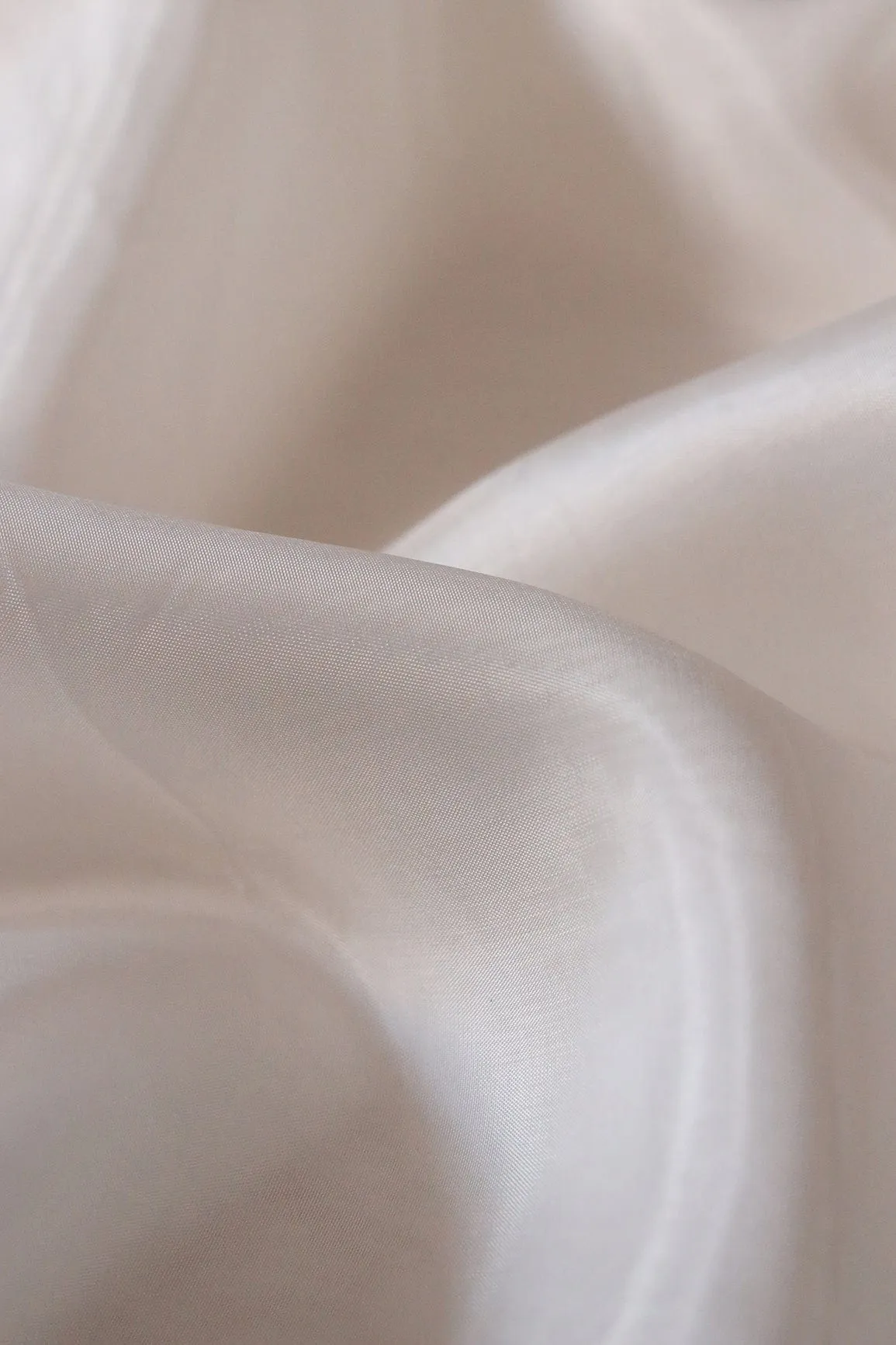 White Dyed Georgette Satin Fabric