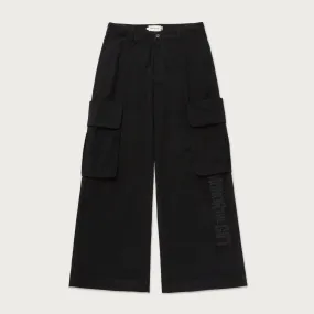 Wide Leg Cargo Black