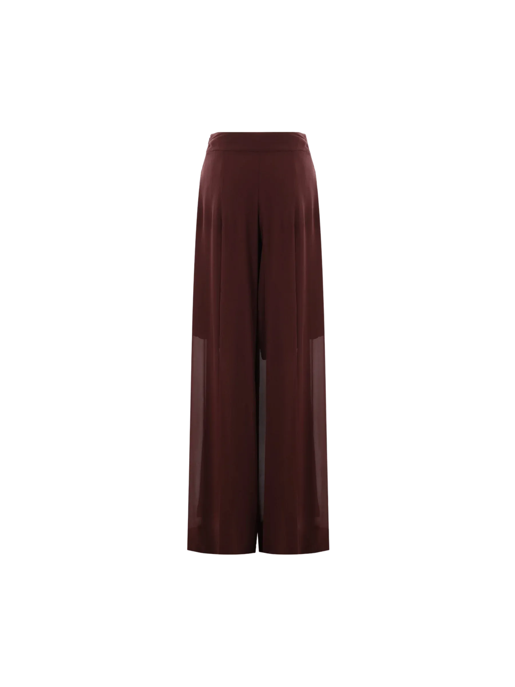 Wide-Leg Silk Trousers