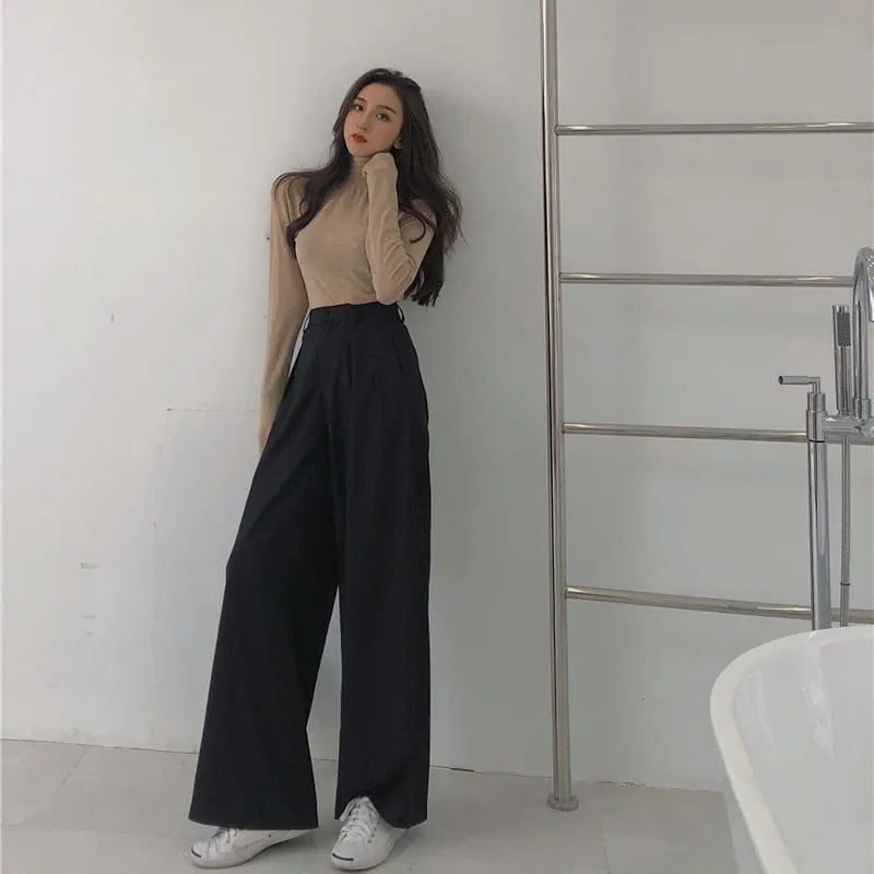 Wide leg Suit Trousers