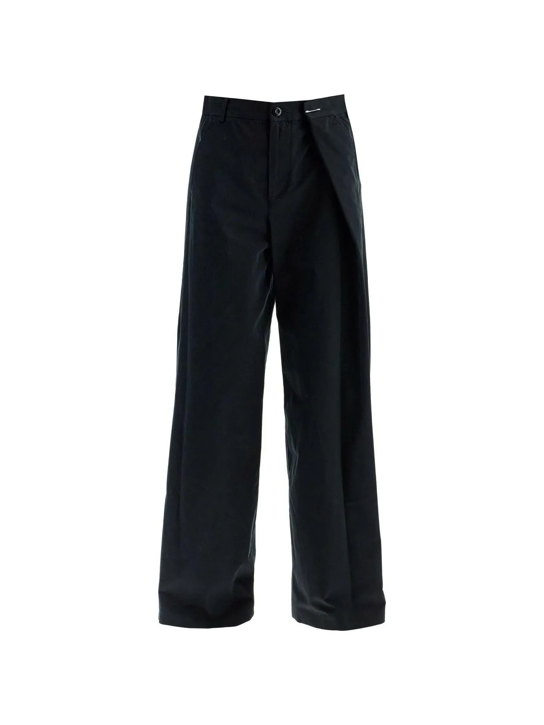 Wide-Leg Trousers Cotton