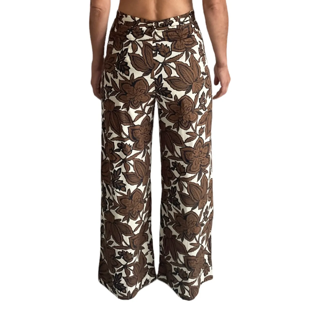 Zara Floral Wide Leg Trousers